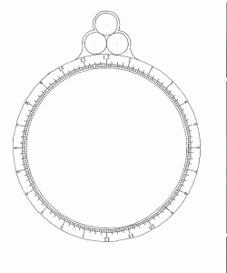 Front of the astrolabe mater,